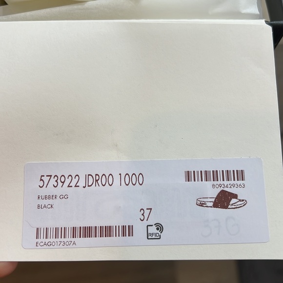 Black Gucci Slides Size 37 - Picture 7 of 8